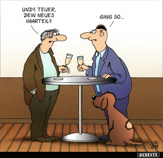 Und? Teuer, dein neues Haarteil?