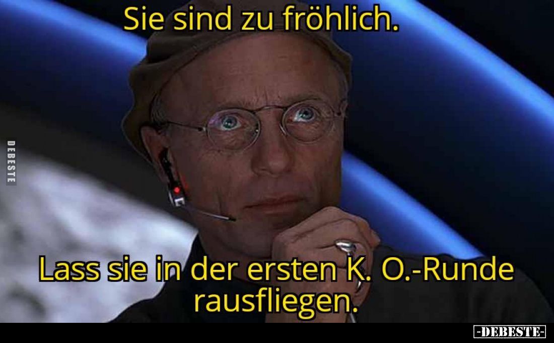 Sie sind zu fröhlich.

Lass sie in der ersten K. O.-Runde rausfliegen.