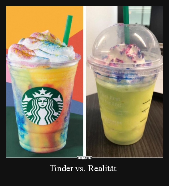 Tinder vs. Realität..