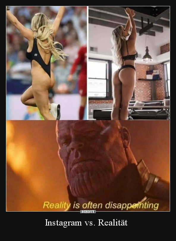 Instagram vs. Realität..