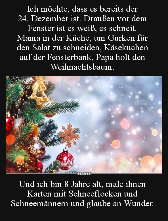 Ich möchte, dass es bereits der 24. Dezember ist.. - Lustige Bilder | DEBESTE.de
