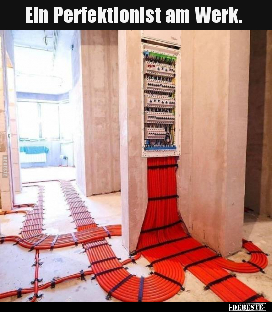 Ein Perfektionist am Werk...