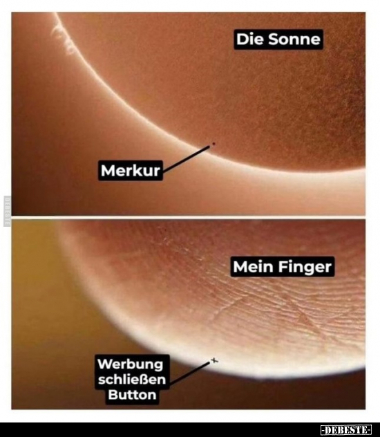 Die Sonne - Merkur.. - Lustige Bilder | DEBESTE.de