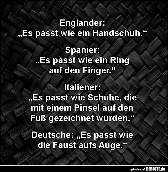 Engländer: „Es passt wie ein Handschuh.“ - Lustige Bilder | DEBESTE.de