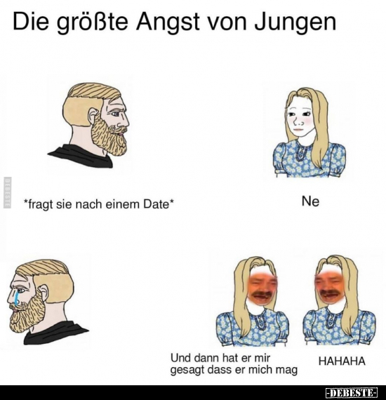 Die größte Angst von Jungen..