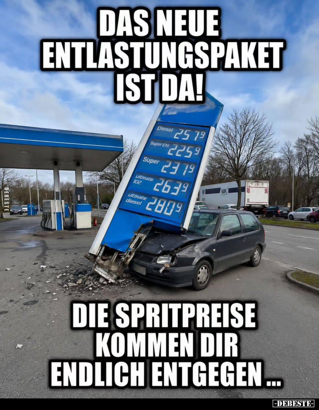 Das neue Entlastungspaket ist da!
Die Spritpreise kommen dir endlich entgegen...