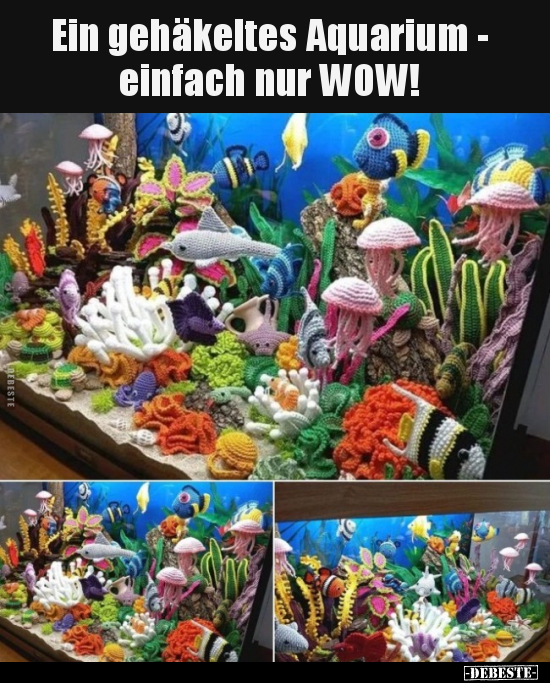 Ein gehäkeltes Aquarium - einfach nur WOW!.. - Lustige Bilder | DEBESTE.de