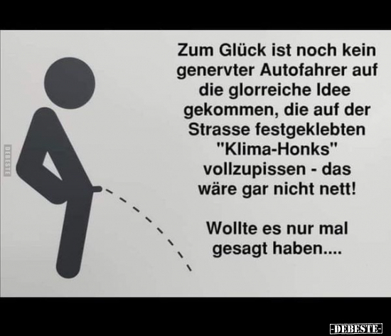 Zum Glück ist noch kein genervter Autofahrer auf die.. - Lustige Bilder | DEBESTE.de