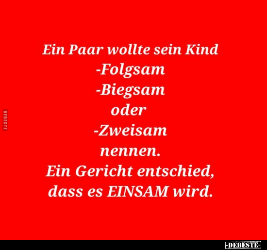 Ein Paar wollte sein Kind..