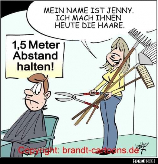 Mein Name ist Jenny. Ich mach Ihnen heute die Haare... - Lustige Bilder | DEBESTE.de