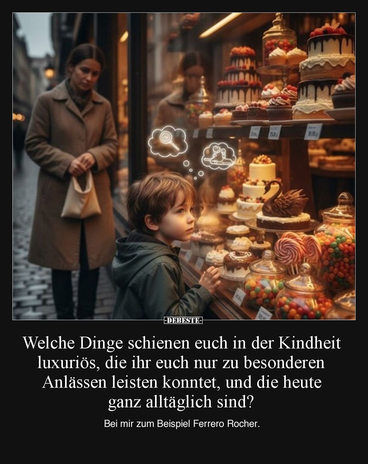 Welche Dinge schienen euch in der Kindheit luxuriös, die ihr euch nur zu besonderen Anlässen leisten konntet, und die heute g...