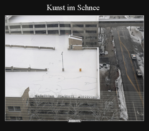 Kunst im Schnee.. - Lustige Bilder | DEBESTE.de