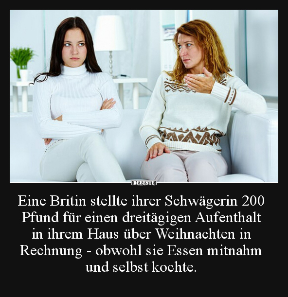 Eine Britin stellte ihrer Schwägerin 200 Pfund für einen.. - Lustige Bilder | DEBESTE.de
