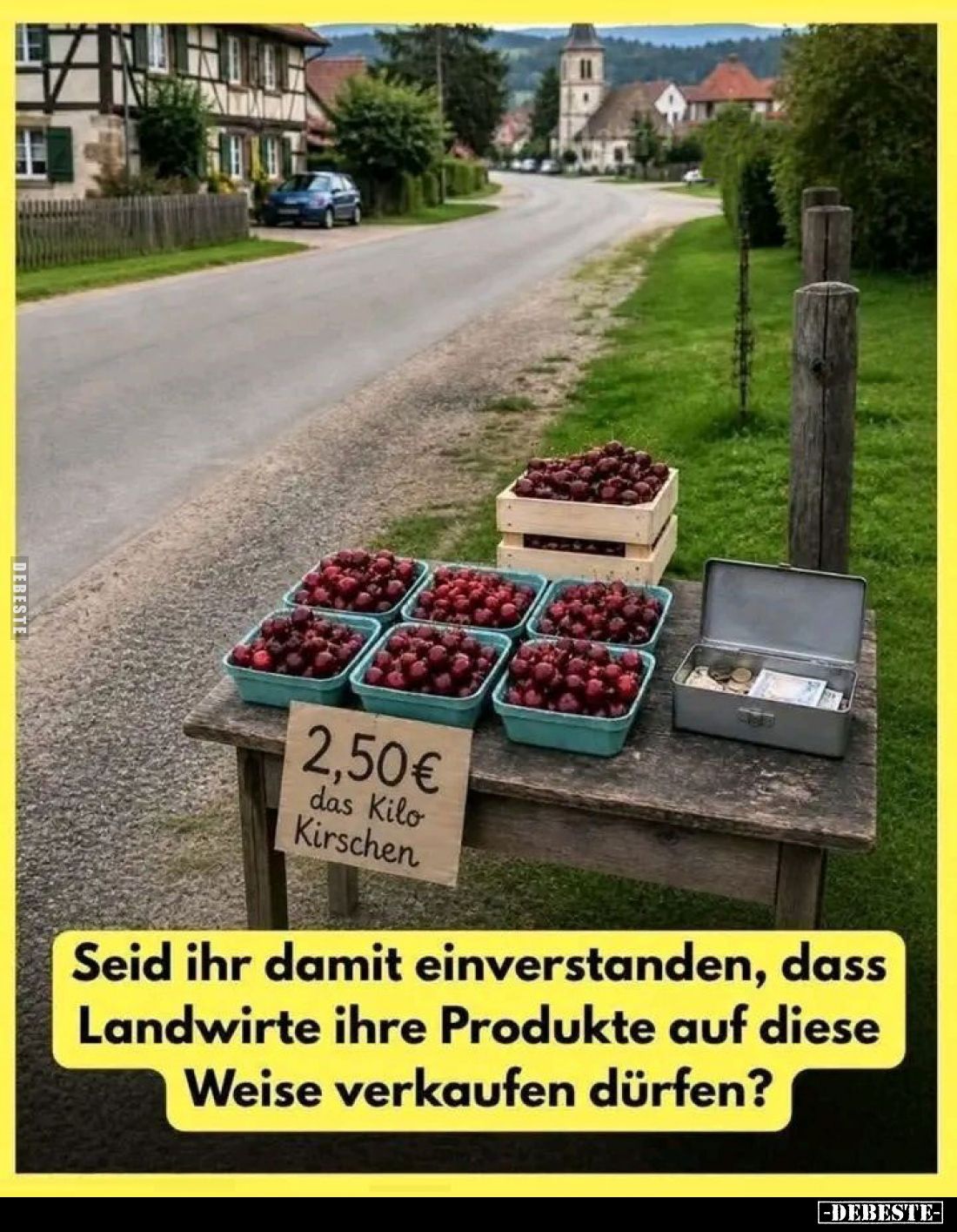 Seid ihr damit einverstanden, dass Landwirte ihre Produkte auf diese Weise verkaufen dürfen?