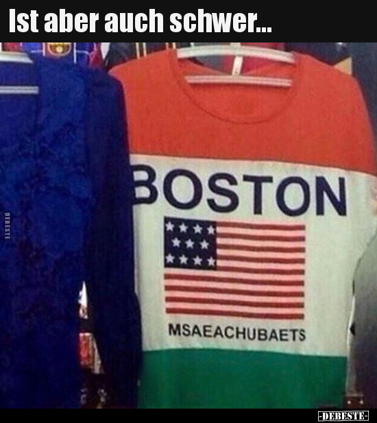 Ist aber auch schwer...