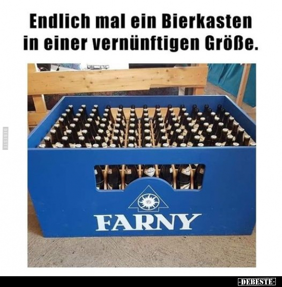 Endlich mal ein Bierkasten.. - Lustige Bilder | DEBESTE.de