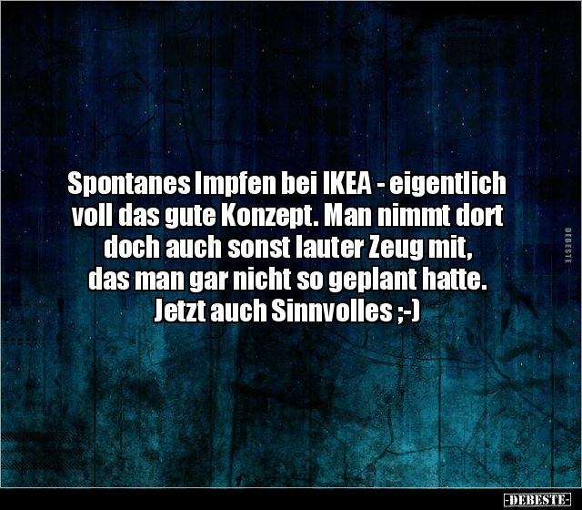 Spontanes Impfen bei IKEA - eigentlich voll das gute.. - Lustige Bilder | DEBESTE.de