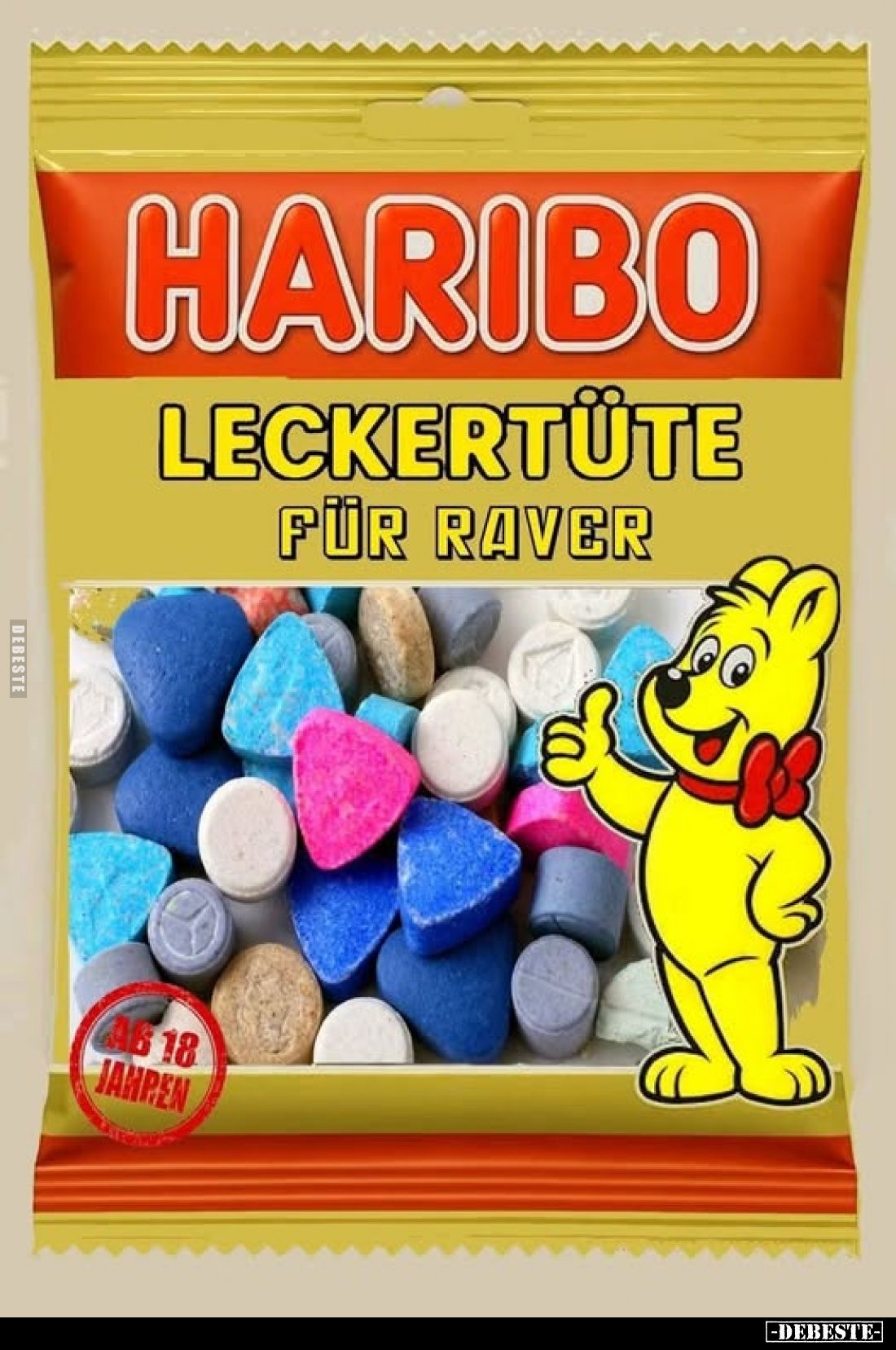 Haribo
Leckertüte für Raver