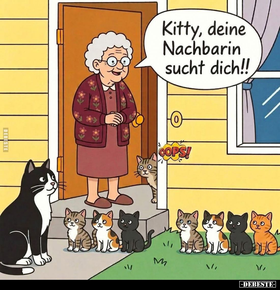 Kitty, deine Nachbarin sucht dich!!