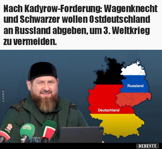 Nach Kadyrow-Forderung: Wagenknecht und Schwarzer wollen.. - Lustige Bilder | DEBESTE.de
