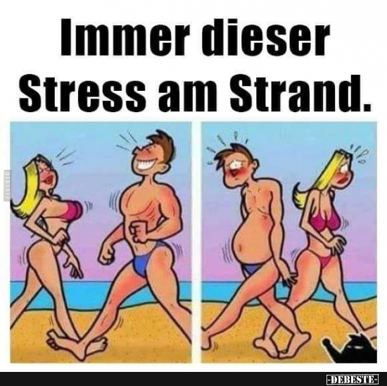 Immer dieser Stress am Strand. - Lustige Bilder | DEBESTE.de