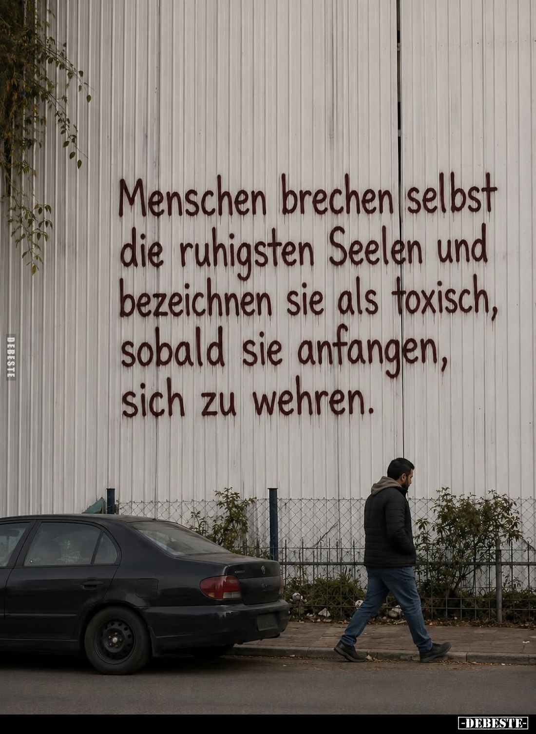 Menschen brechen selbst die ruhigsten Seelen und bezeichnen sie als toxisch, sobald sie anfangen, sich zu wehren.