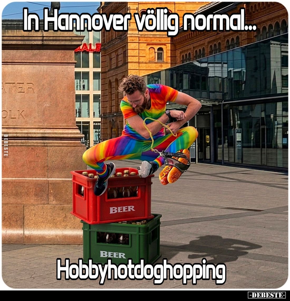 In Hannover völlig normal Hobbyhotdoghopping.