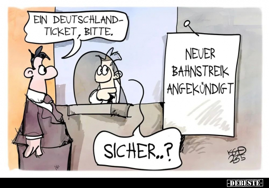 Ein Deutschlandticket, bitte.. - Lustige Bilder | DEBESTE.de