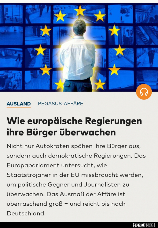 Wie europäische Regierungen ihre Bürger überwachen.. - Lustige Bilder | DEBESTE.de