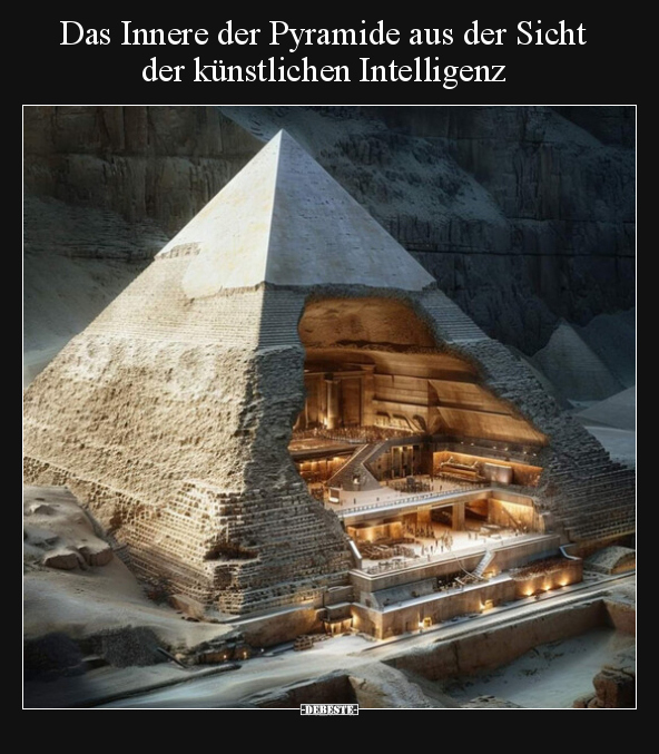 Das Innere der Pyramide aus der Sicht der künstlichen.. - Lustige Bilder | DEBESTE.de