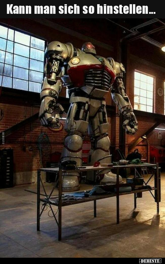 Kann man sich so hinstellen...