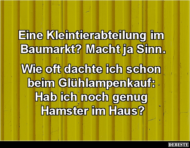 Eine Kleintierabteilung im Baumarkt? - Lustige Bilder | DEBESTE.de