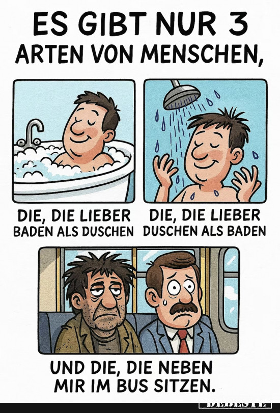 Drei Arten von Menschen  - Lustige Bilder | DEBESTE.de