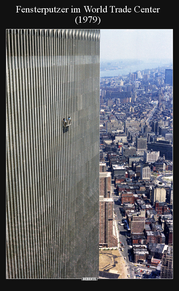 Fensterputzer im World Trade Center (1979).. - Lustige Bilder | DEBESTE.de