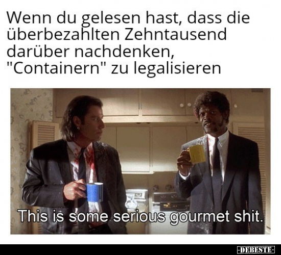 Wenn du gelesen hast, dass die überbezahlten Zehntausend..