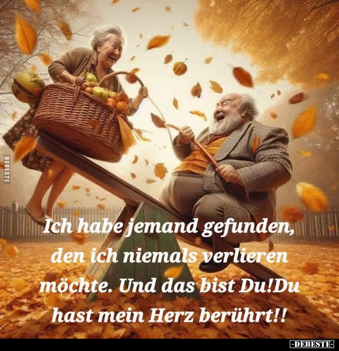 Ich habe jemand gefunden, den ich niemals verlieren möchte. Und das bist Du!Du hast mein Herz berührt!!
