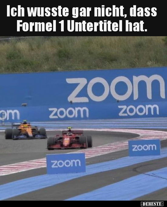 Ich wusste gar nicht, dass Formel 1 Untertitel hat... - Lustige Bilder | DEBESTE.de
