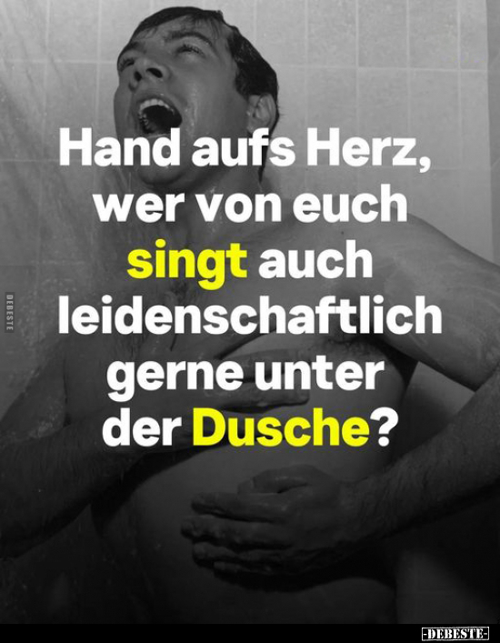 Hand aufs Herz, wer von euch singt auch leidenschaftlich.. - Lustige Bilder | DEBESTE.de