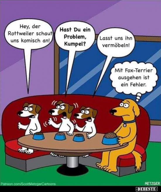 Hey, der Rottweiler schaut uns komisch an!.. - Lustige Bilder | DEBESTE.de