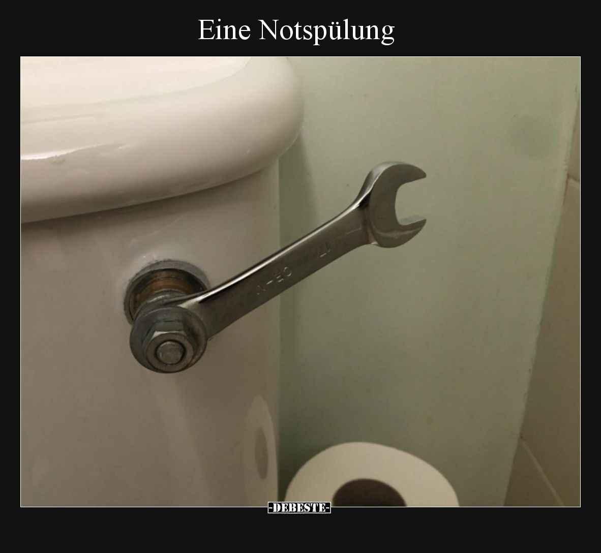 Eine Notspülung