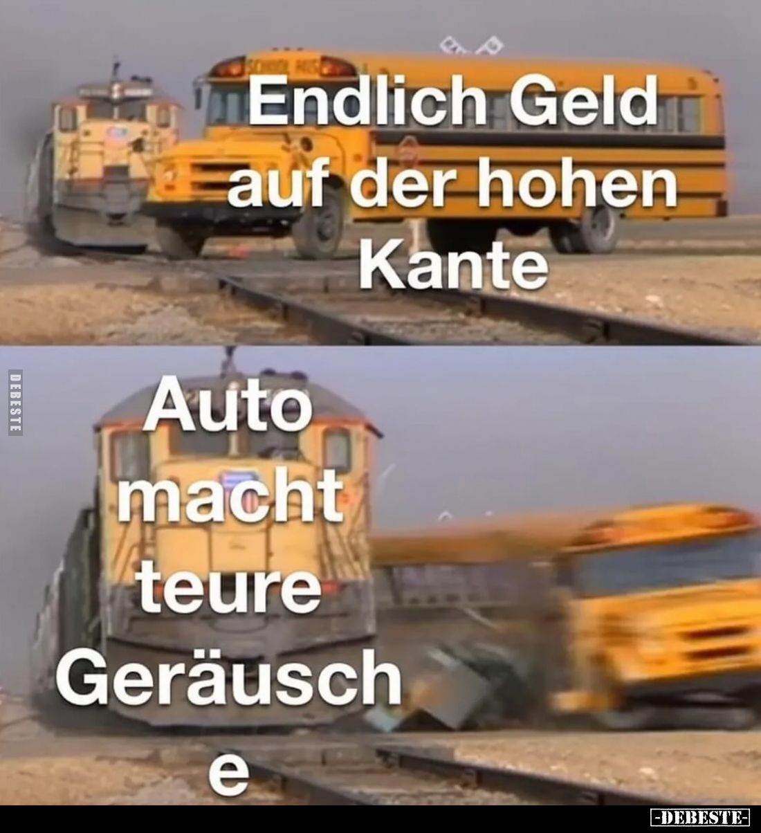 Endlich Geld auf der hohen Kante /
Auto macht teure Geräusche