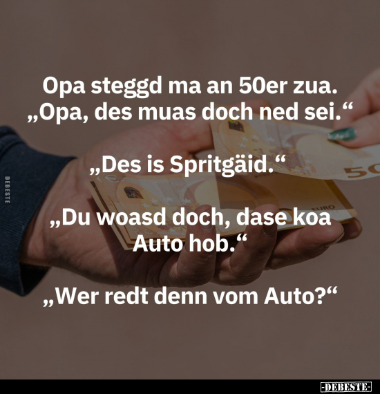 Opa steggd ma an 50er zua.. - Lustige Bilder | DEBESTE.de