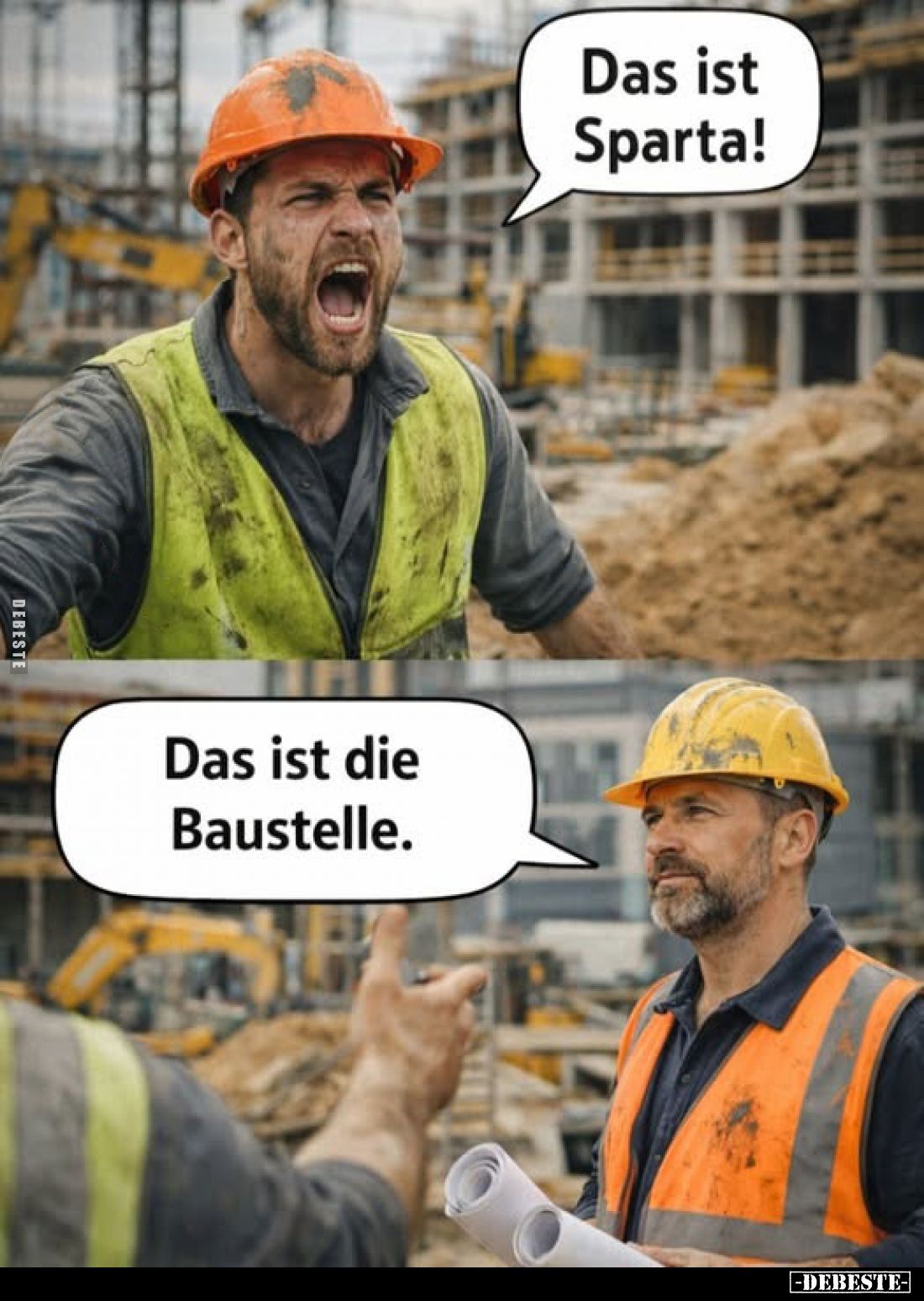 Das ist Sparta! Das ist die Baustelle.. - Lustige Bilder | DEBESTE.de
