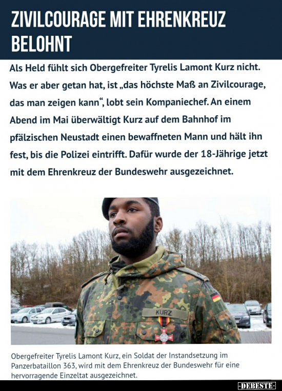 Zivilcourage mit Ehrenkreuz belohnt..