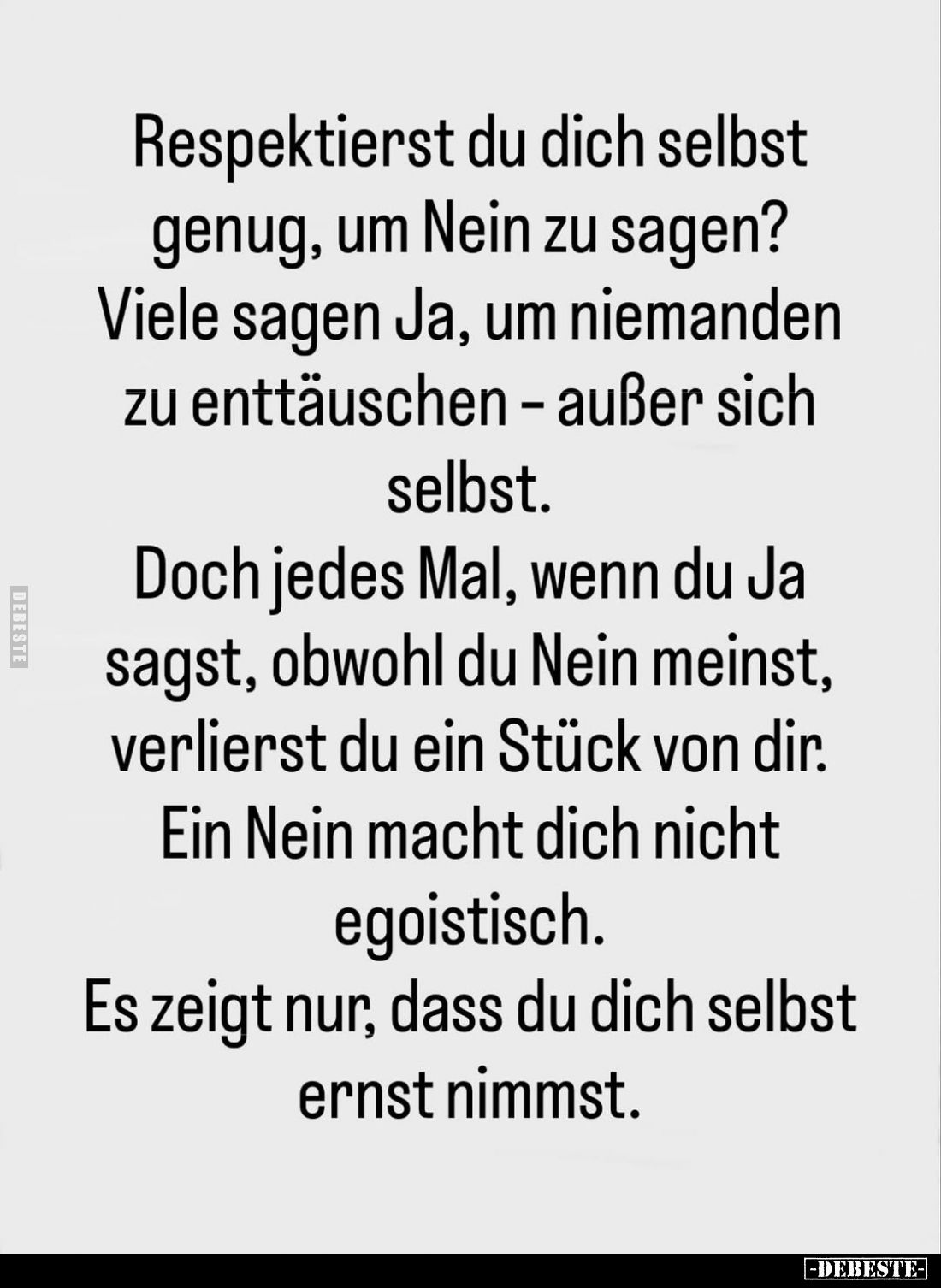 Respektierst du dich selbst genug, um Nein zu sagen? Viele sagen Ja, um niemanden zu enttäuschen - außer sich selbst.
Doch j...