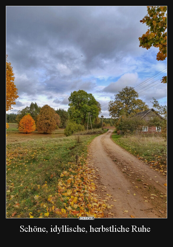 Schöne, idyllische, herbstliche Ruhe.. - Lustige Bilder | DEBESTE.de