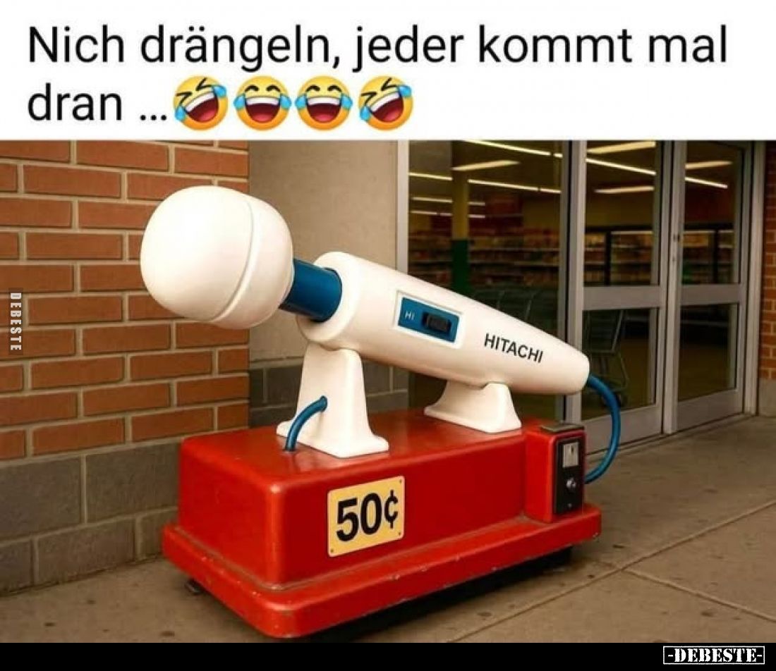 Nich drängeln, jeder kommt mal dran.