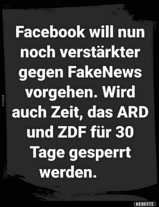 Facebook will nun noch verstärkter gegen FakeNews vorgehen... - Lustige Bilder | DEBESTE.de