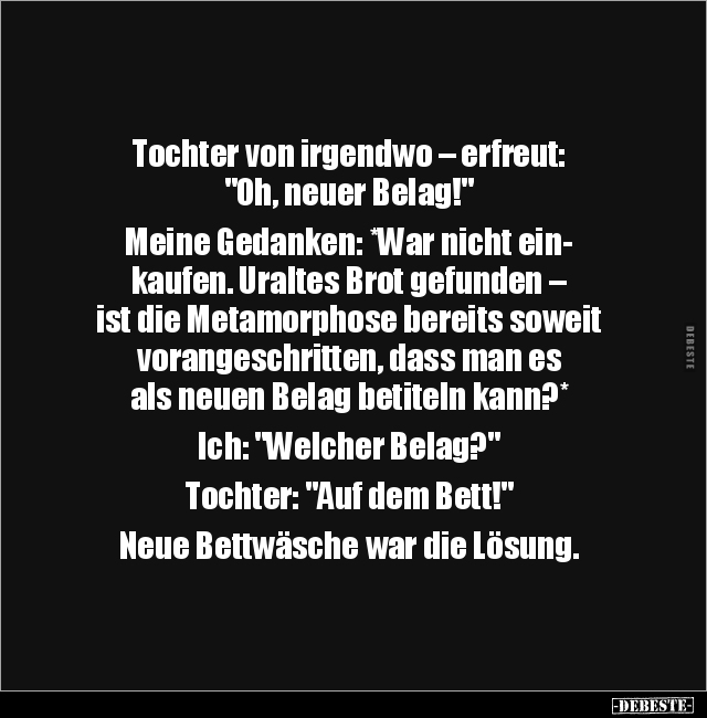 Tochter von irgendwo – erfreut: "Oh, neuer Belag!".. - Lustige Bilder | DEBESTE.de