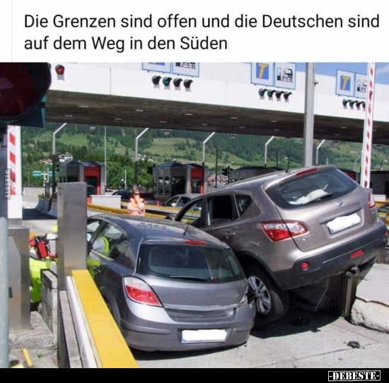 Die Grenzen sind offen und die Deutschen sind auf dem Weg..